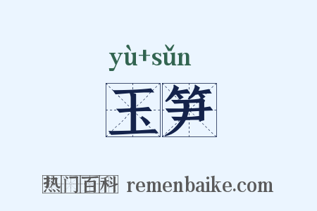 玉笋是什么意思的图片